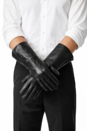 Pure Leather Handmade Winter Gloves - Image 4